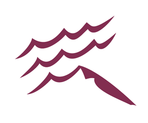 a stylized drawing of a pen writing that links to the Fiction page